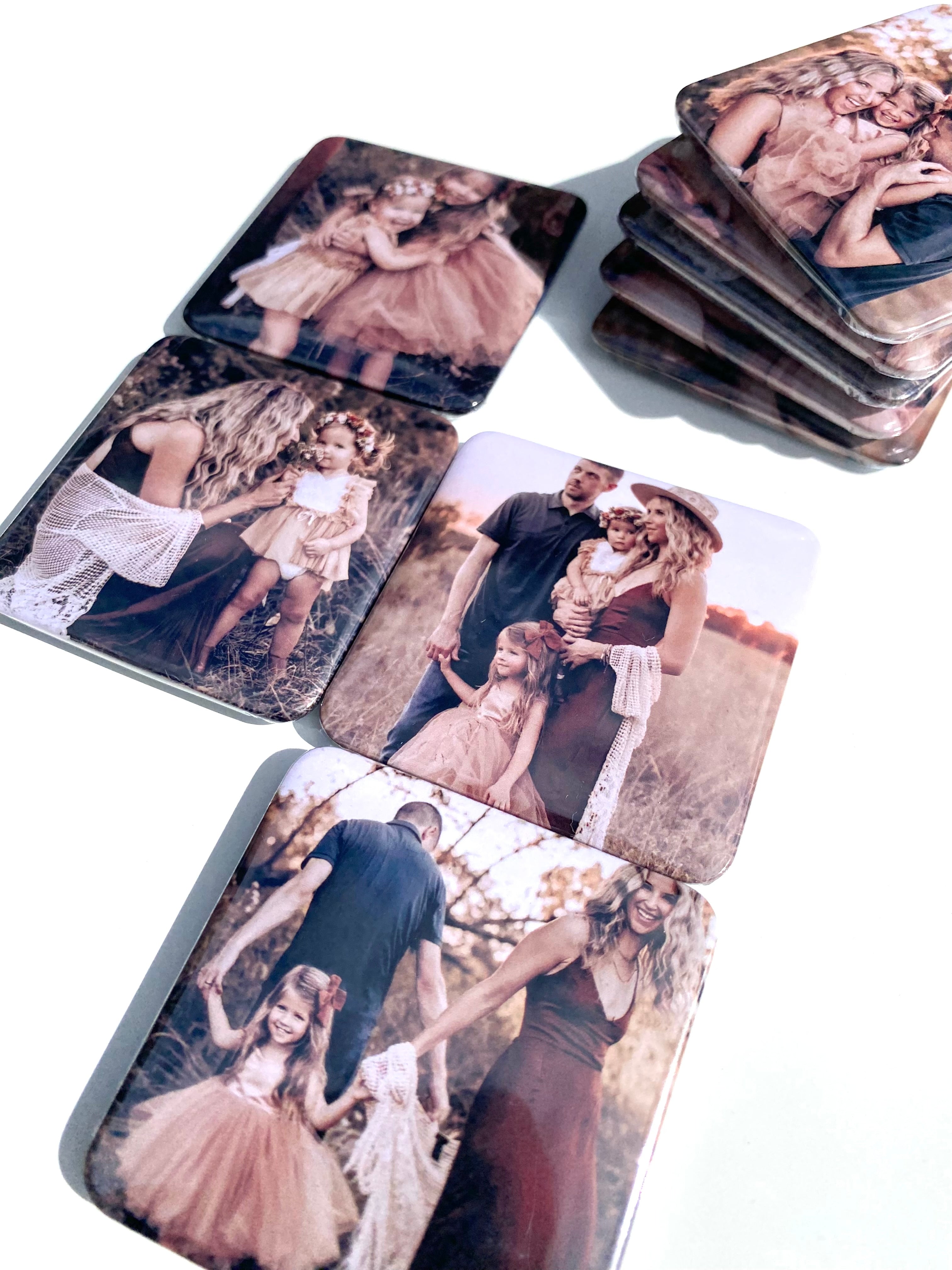 Luxe Square Photo Magnets