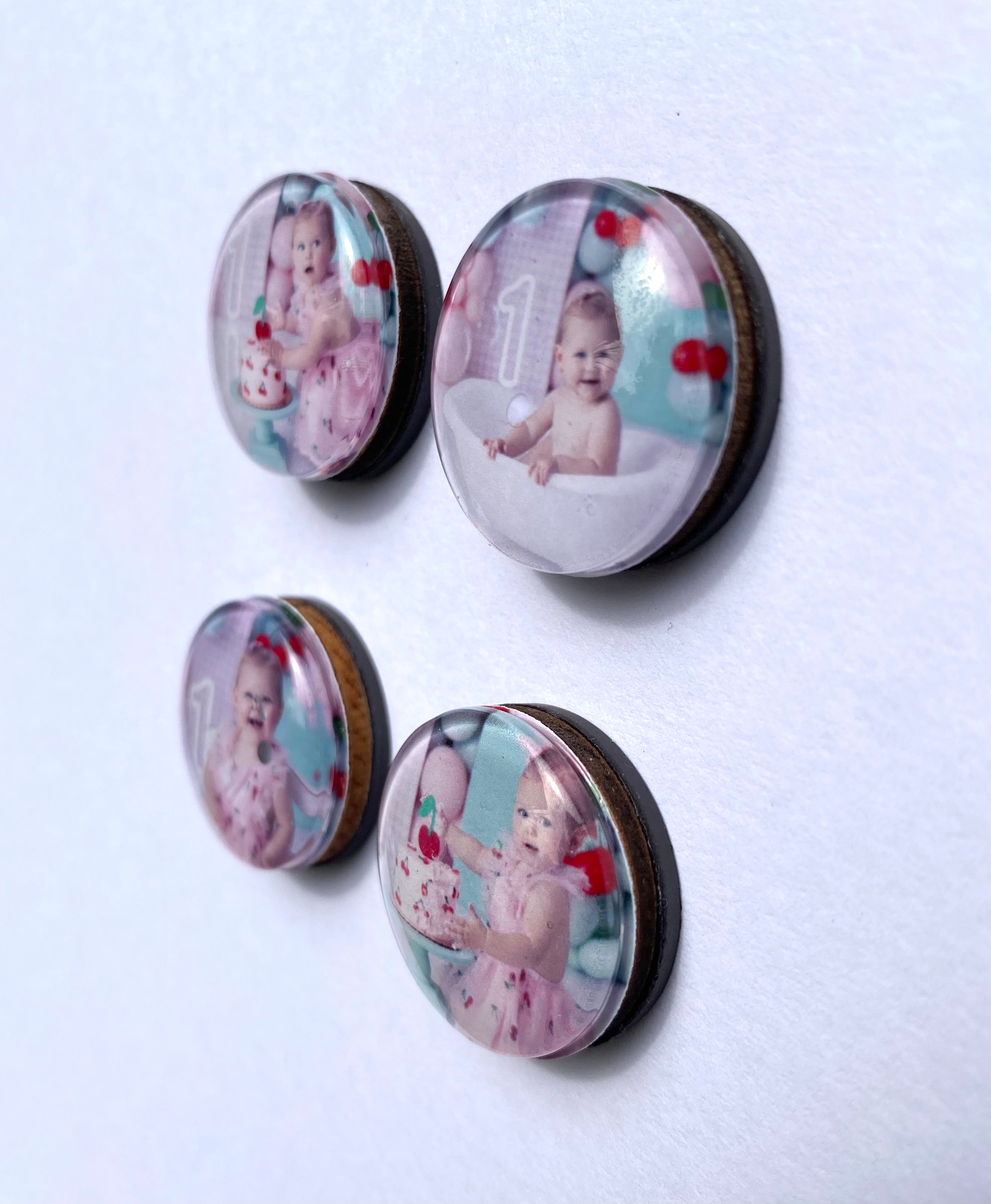 Mini Glass Keepsake Magnet Set